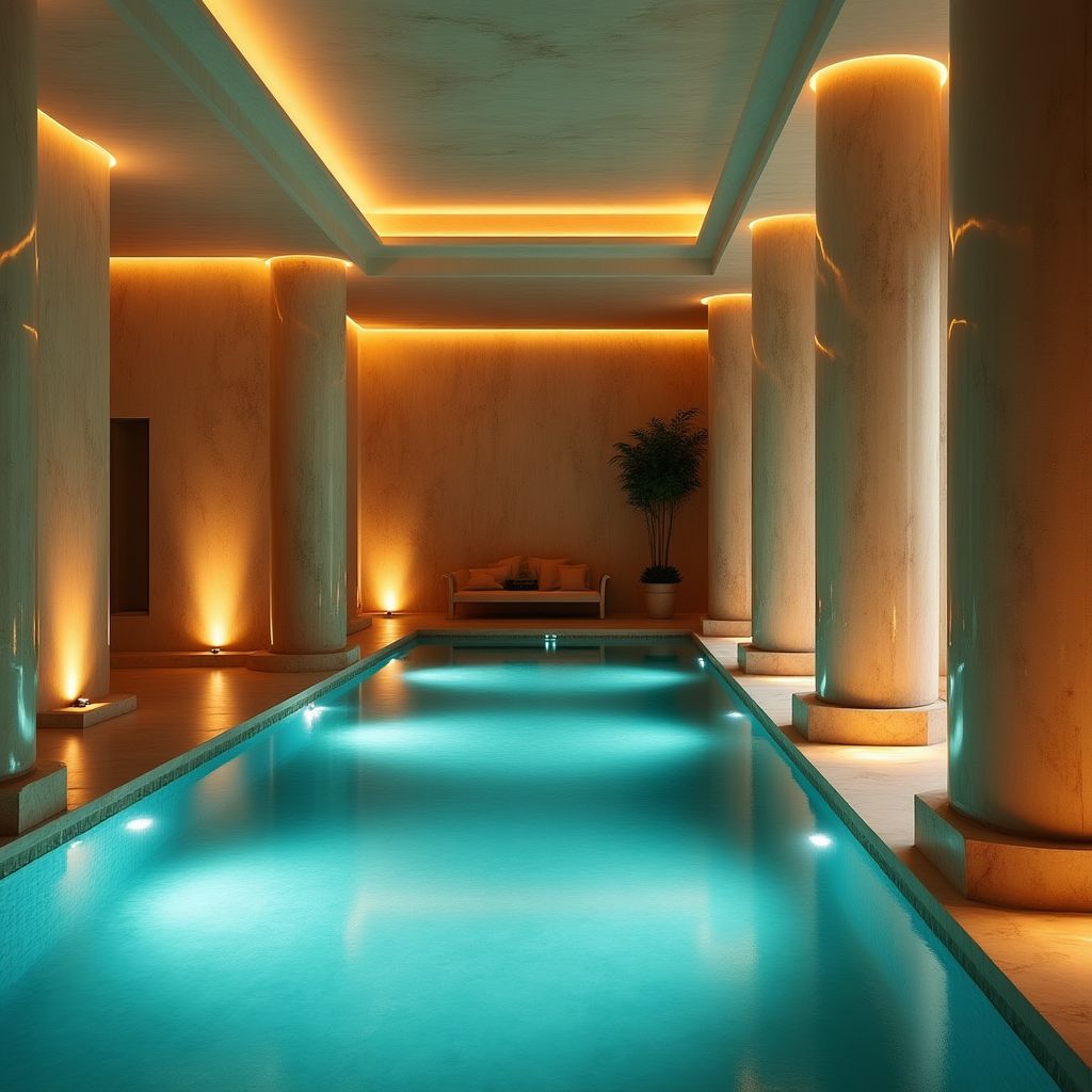 Spa de luxe avec piscine intérieure