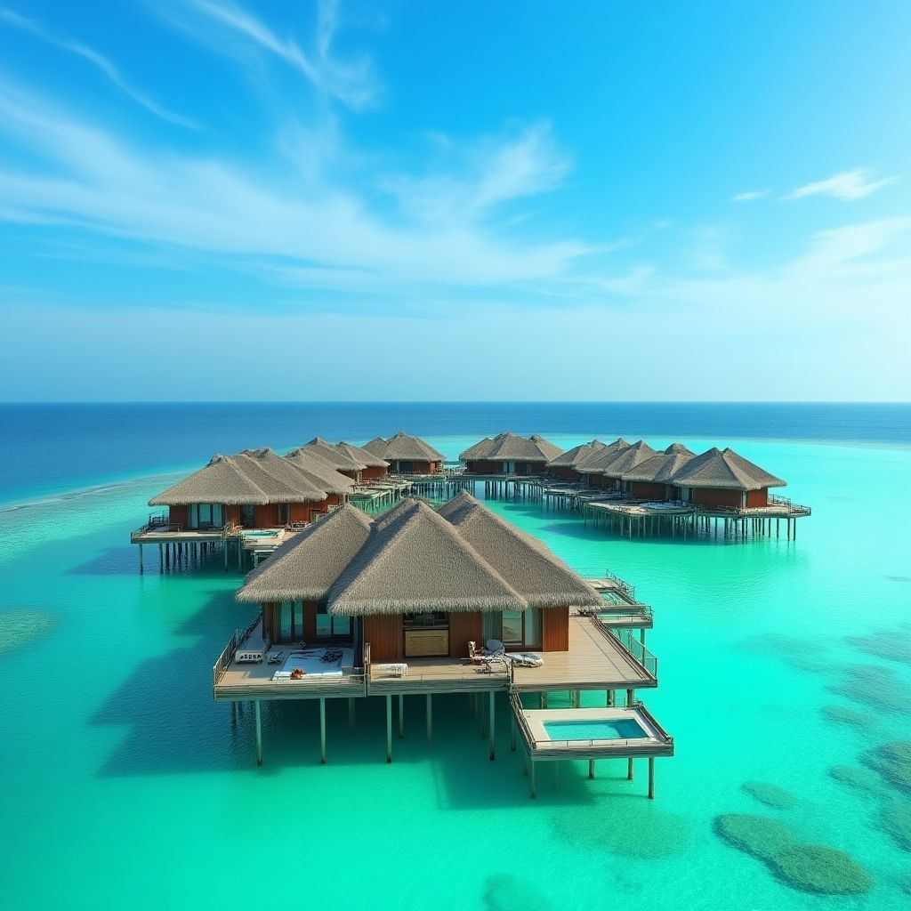 Resort de luxe aux Maldives