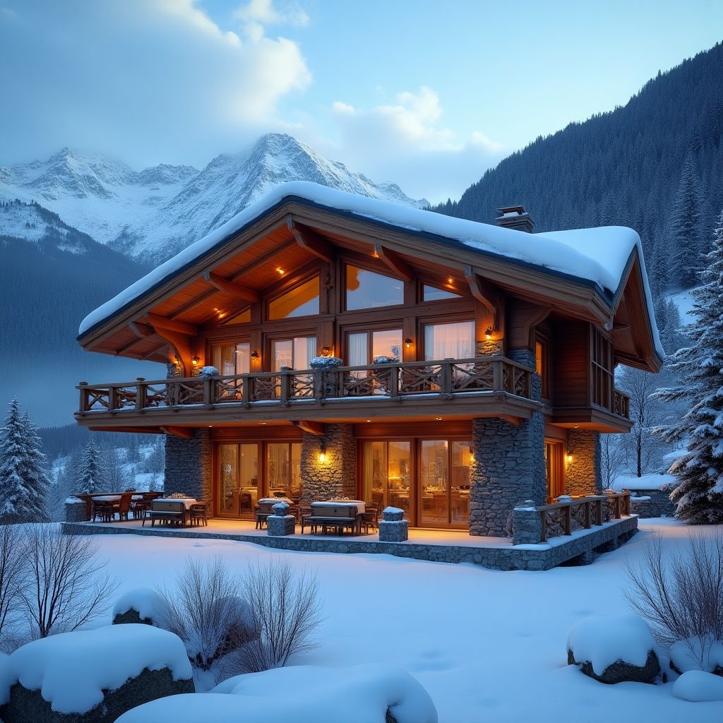Chalet de montagne en Suisse